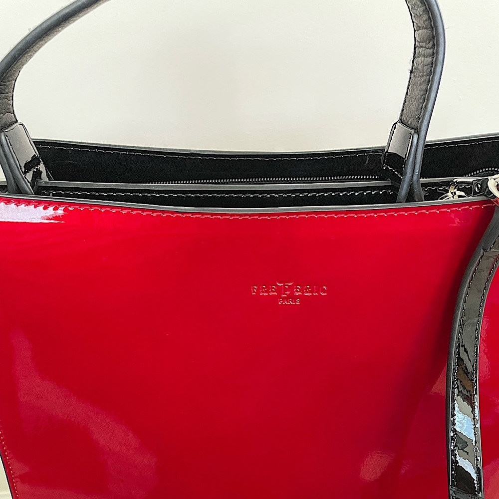 Red shoulder bag Frederic from Paris. Almost new . 12” X 10” X 5”
